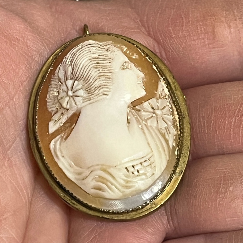 Old Cameo Brooch - Picture 10 of 11